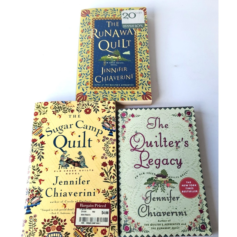 Lot 3 Elm Creek Quilts Novels Jennifer Chiaverini Sugar Camp Quilters Legacy